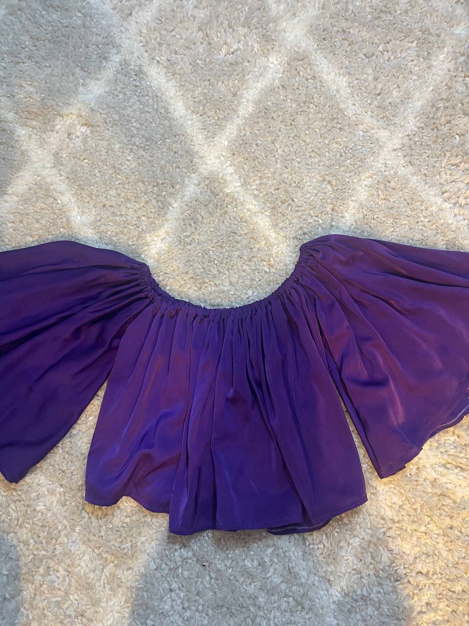 Crop top de couleur violet