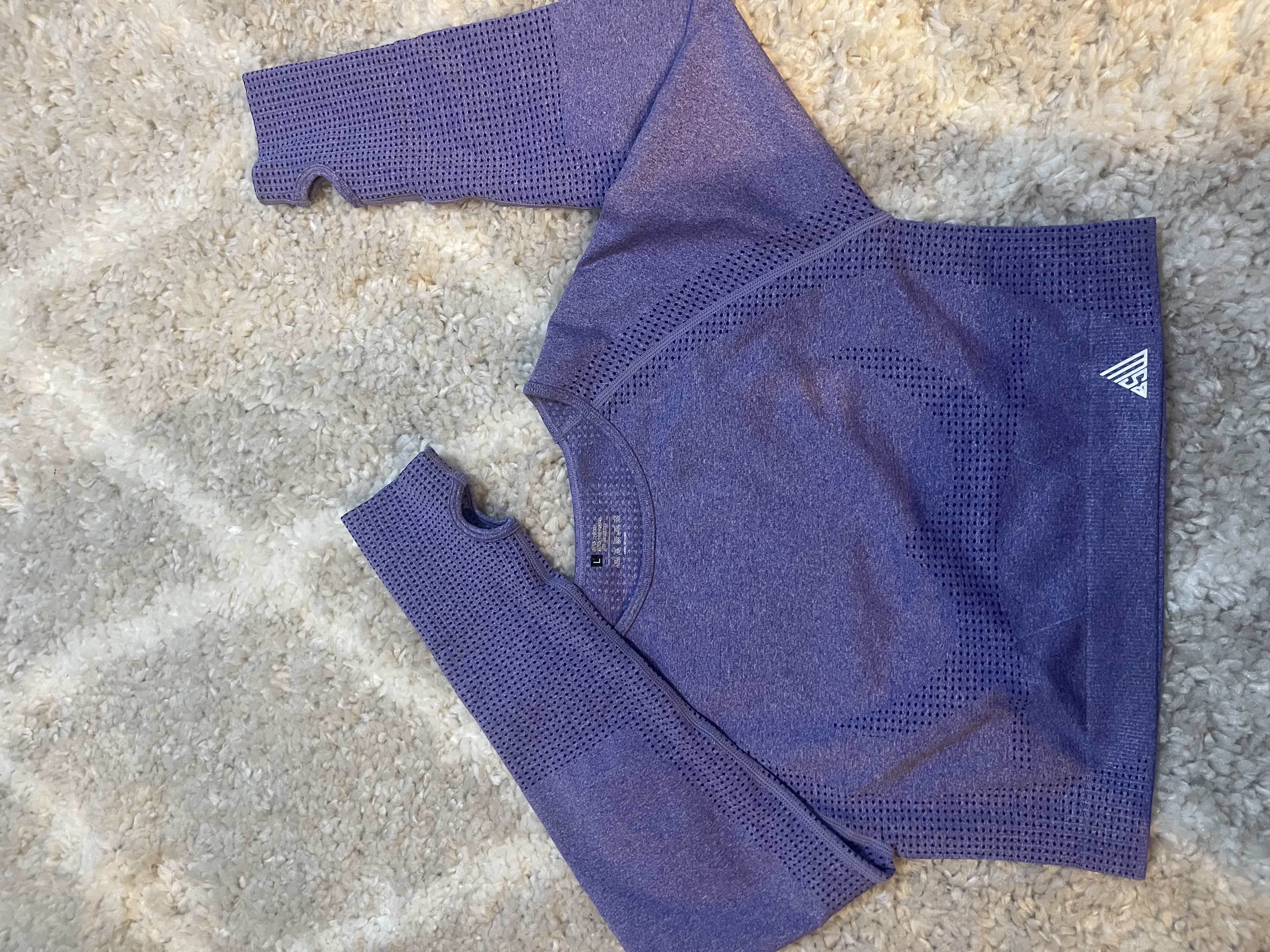 Crop top de couleur violet
