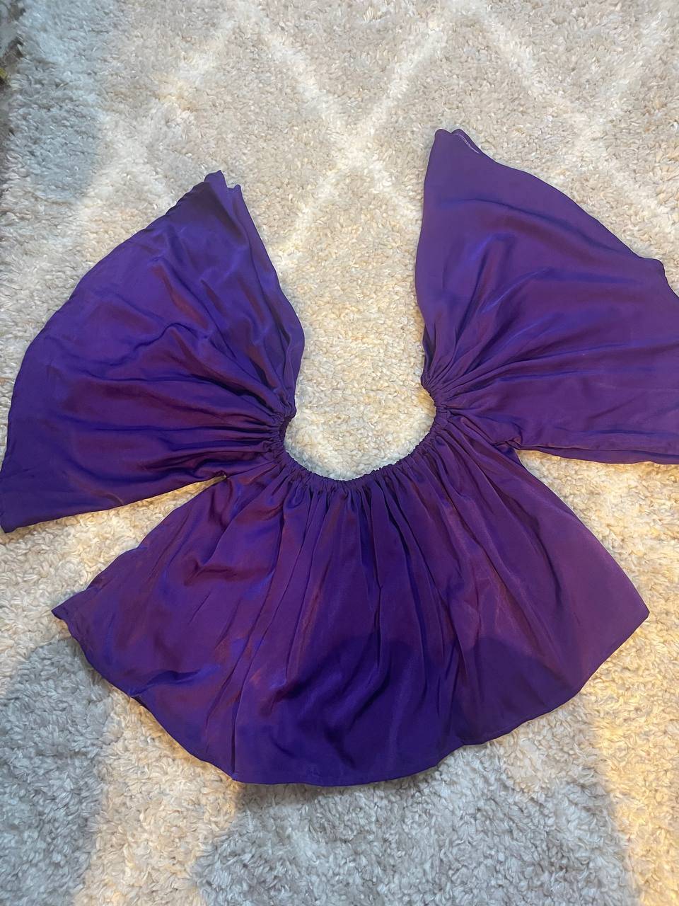 Crop top de couleur violet